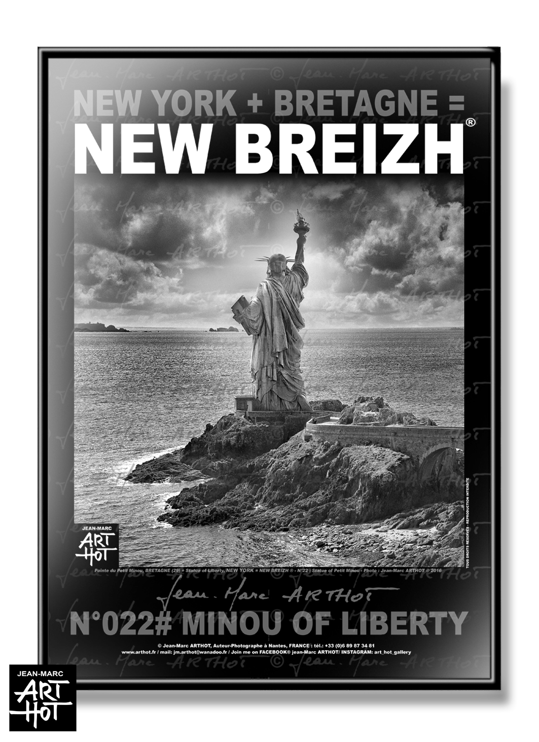 arthot-photo-art-b&w-new-york-bretagne-newbreizh-022-finistere-29-brest-petit-minou-liberty-AFFICHE